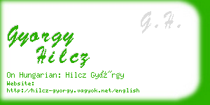 gyorgy hilcz business card